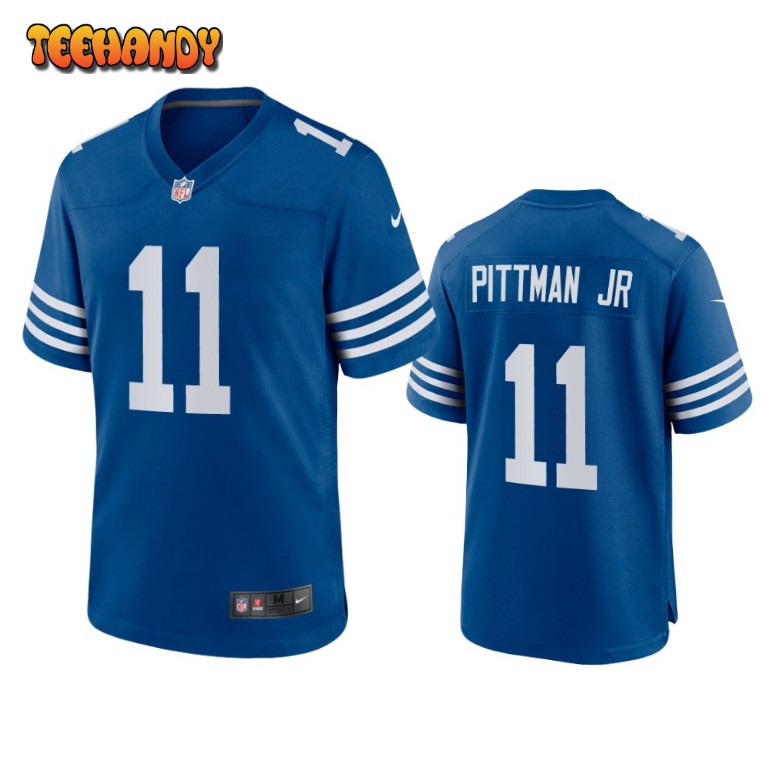 Indianapolis Colts Michael Pittman Jr Blue Throwback Limited Jersey