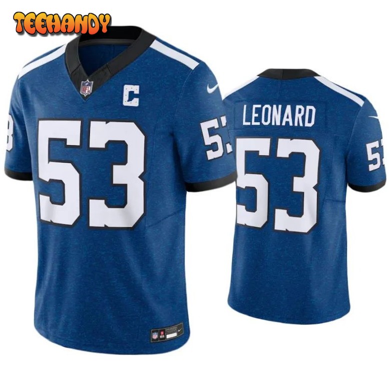 Indianapolis Colts Shaquille Leonard Indiana Nights Royal Limited Jersey