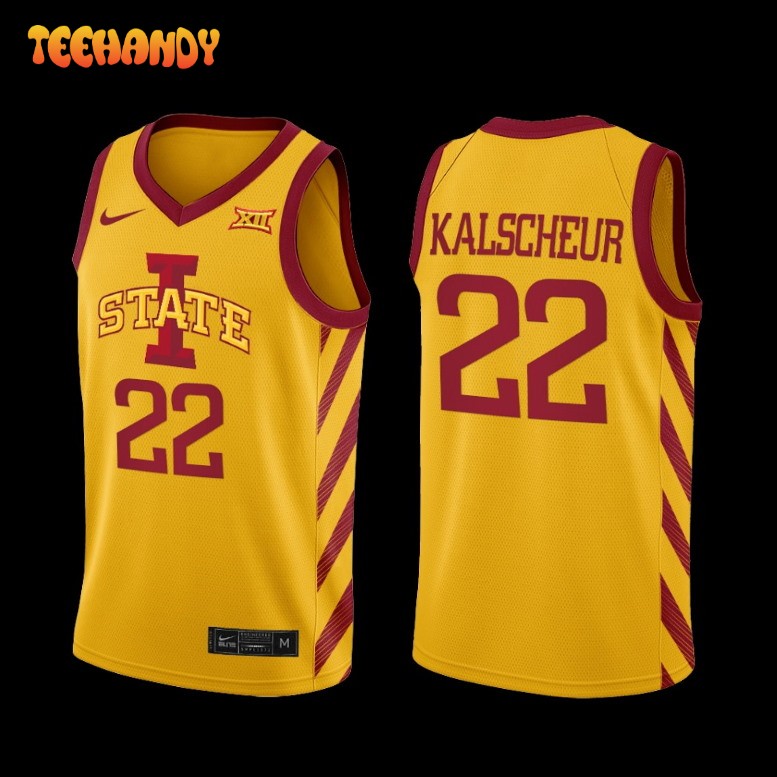 Iowa State Cyclones Gabe Kalscheur Gold College Basketball Jersey