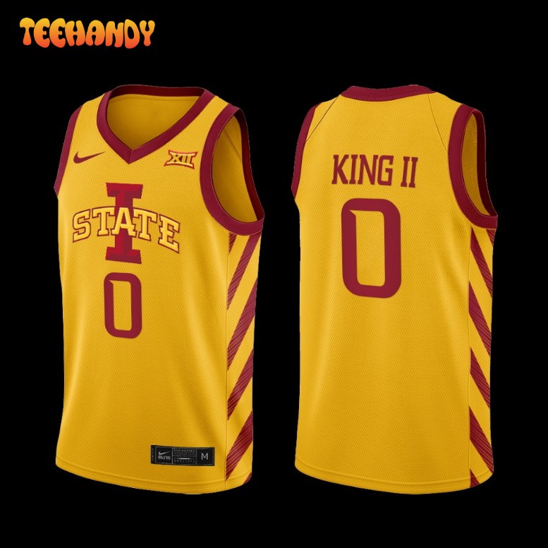 Iowa State Cyclones Tre King Gold College Basketball Jersey