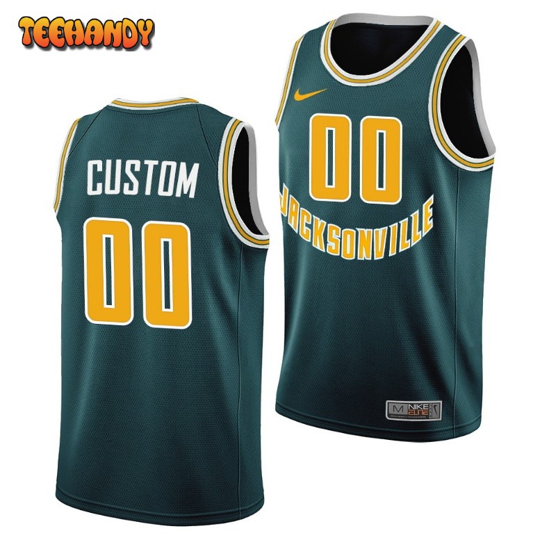 Jacksonville Dolphins Custom Green Throwback 50th Anniversary Jersey