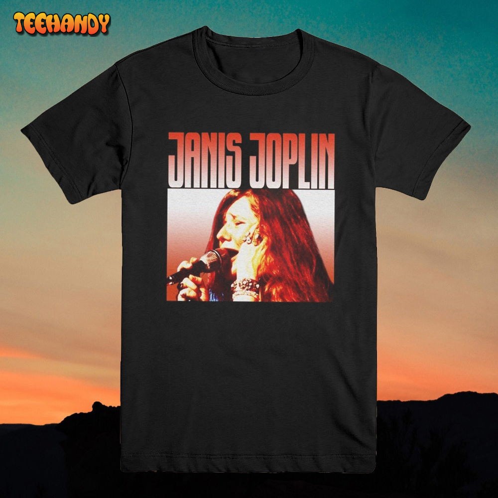 Janis Joplin T Shirt Vintage Style Shirt 90S Inspired Classic T-Shirt