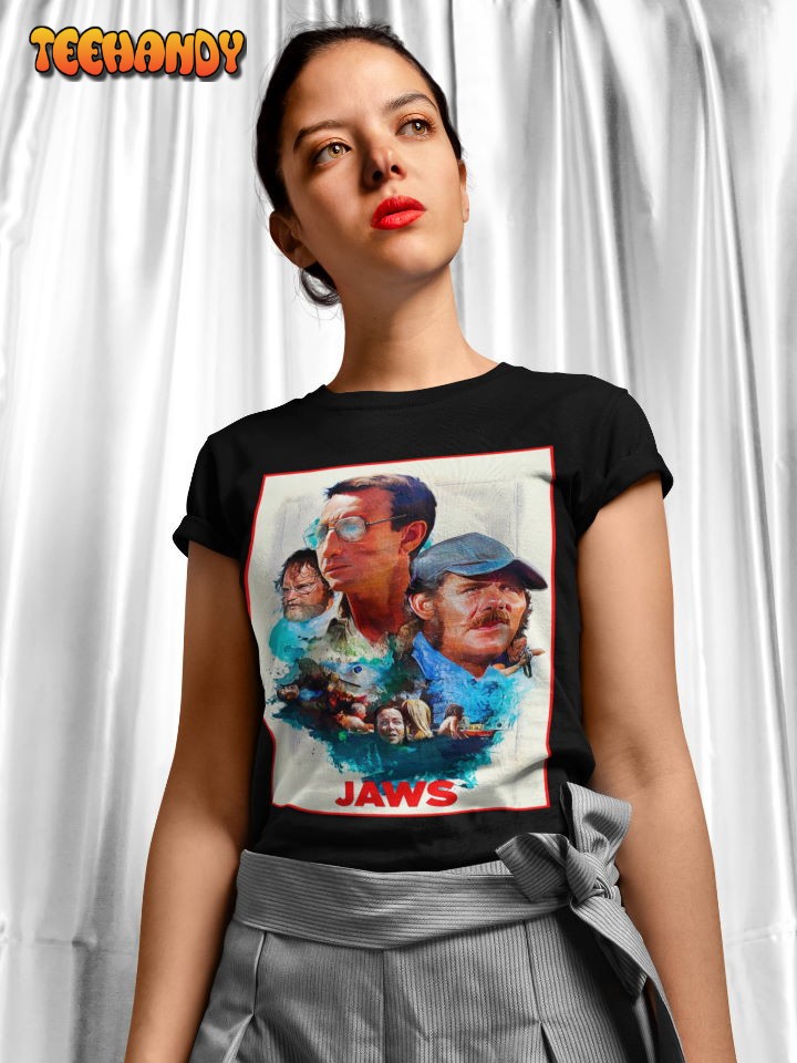 Jaws Movie Soft T-Shirt, Jaws Poster T Shirt, Horror Movie Fan Shirt