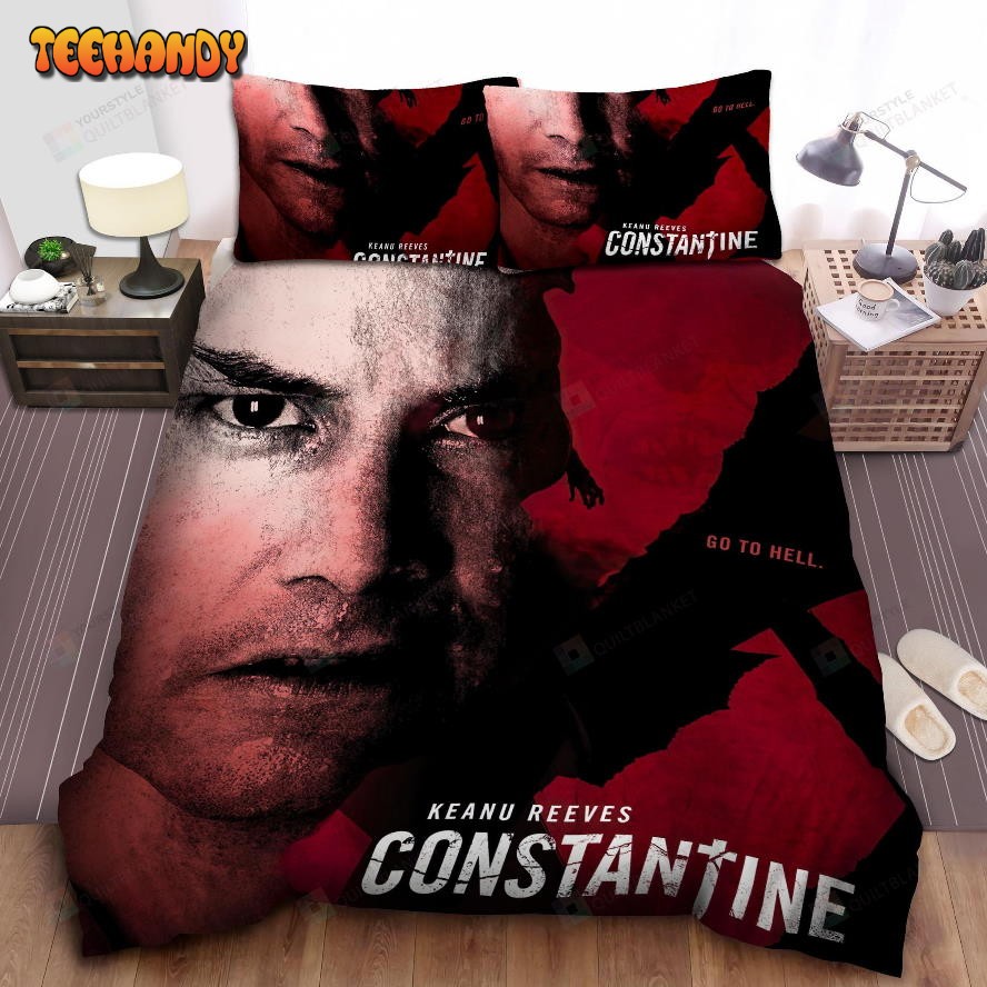 John Constantine Portrayed By Keanu Reeves Poster Bedding Sets