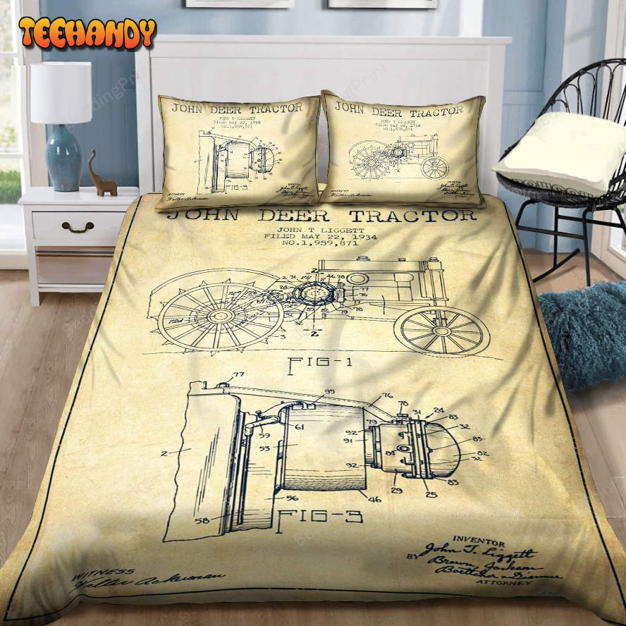 John Deer Tractor Bedding Set Great Gifts For Birthday Christmas Thanksgiving