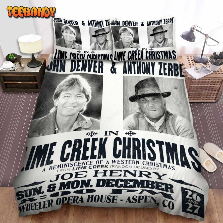 John Denver Album Lime Creek Christmas Duvet Cover Bedding Sets