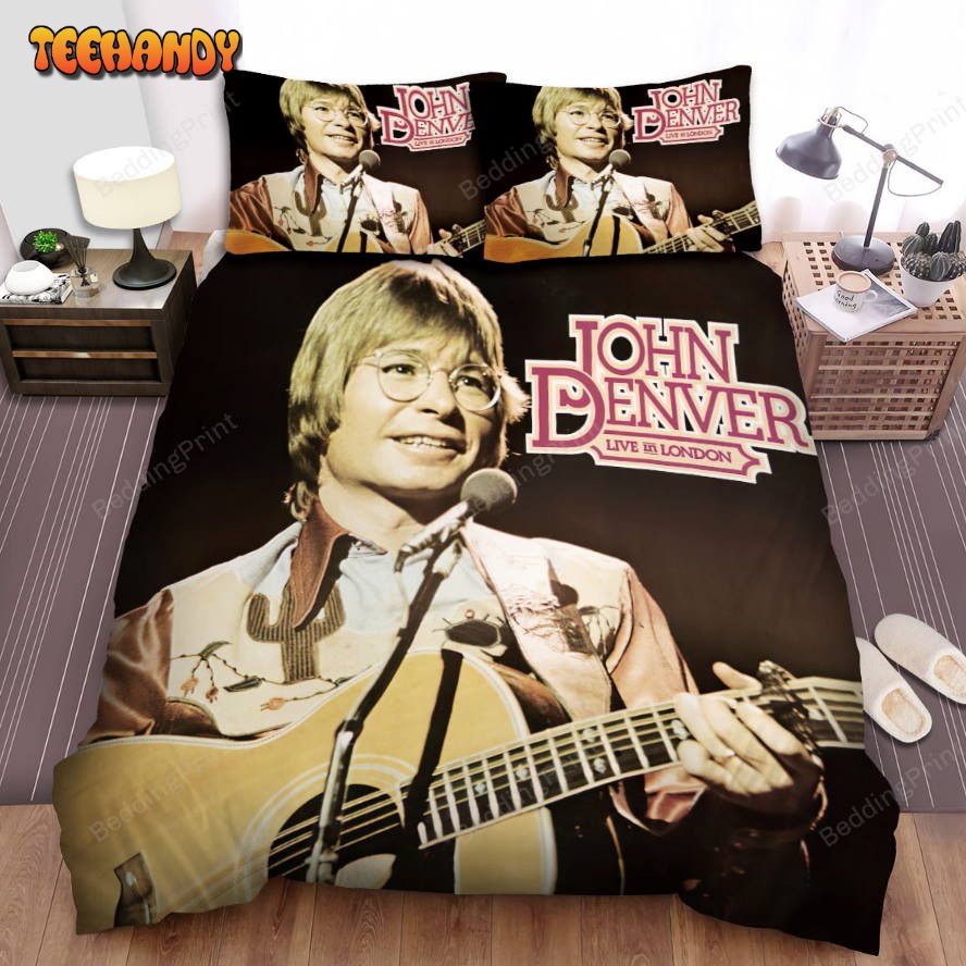 John Denver Album Live In London Bed Sheets Duvet Cover Bedding Sets