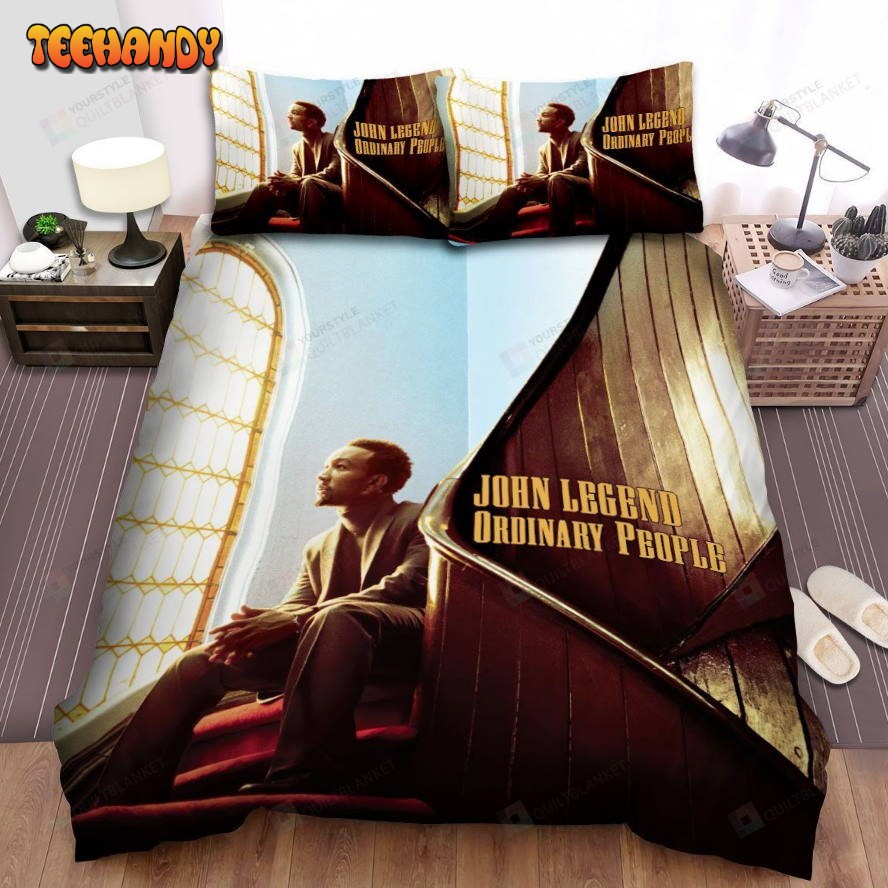 John Legend Ordinary People Album Cover Spread Comforter Bedding Sets