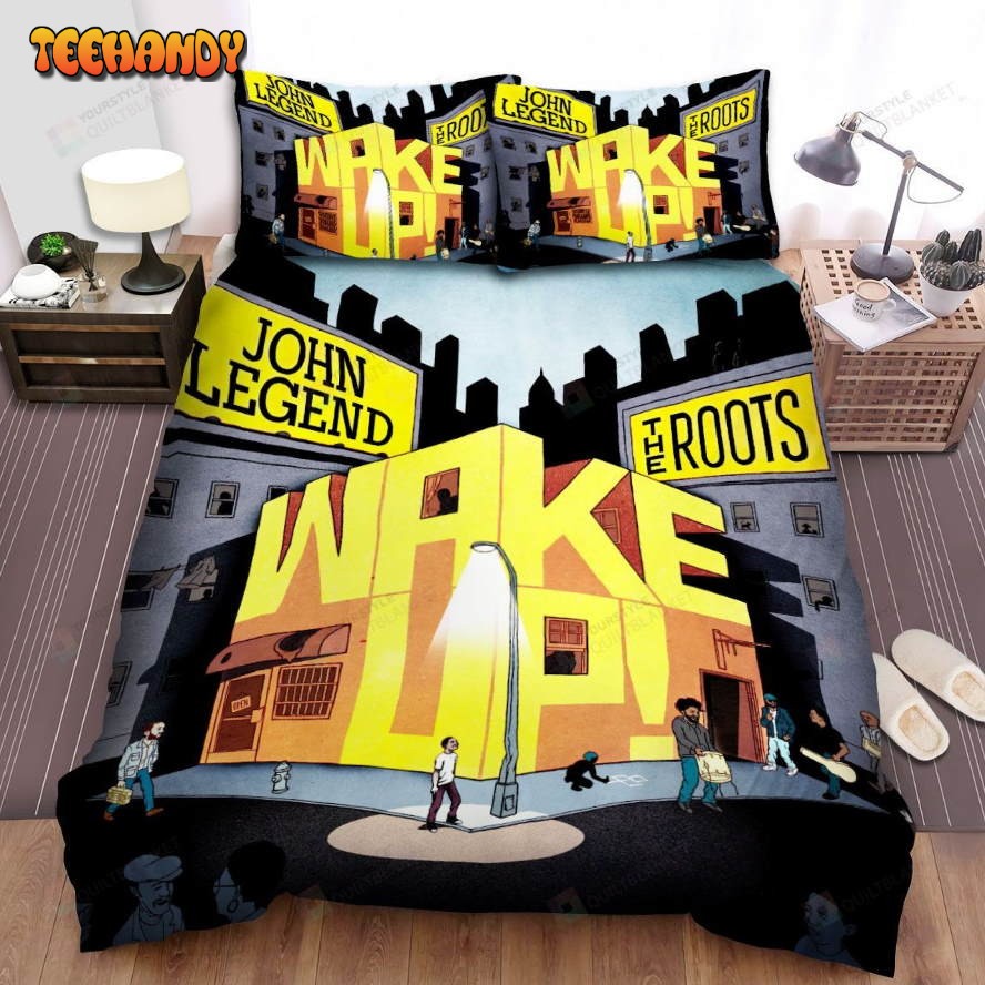 John Legend Wake Up Album Cover Spread Comforter Bedding Sets