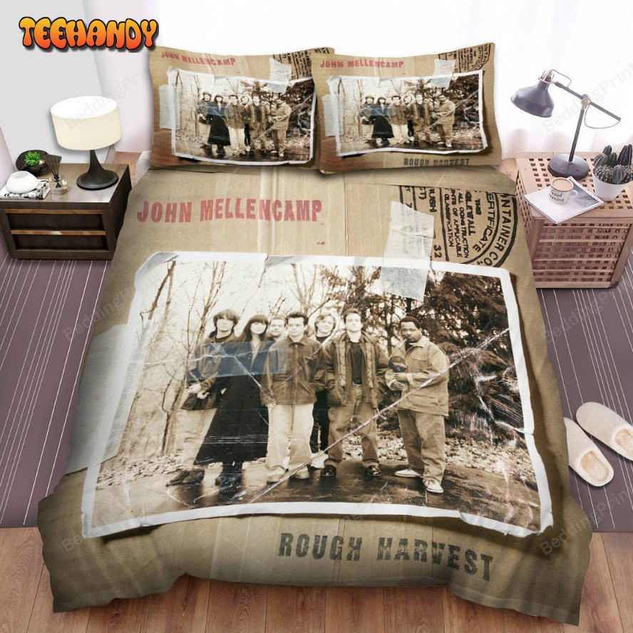 John Mellencamp Album Rough Harvest Bed Sheets Duvet Cover Bedding Sets