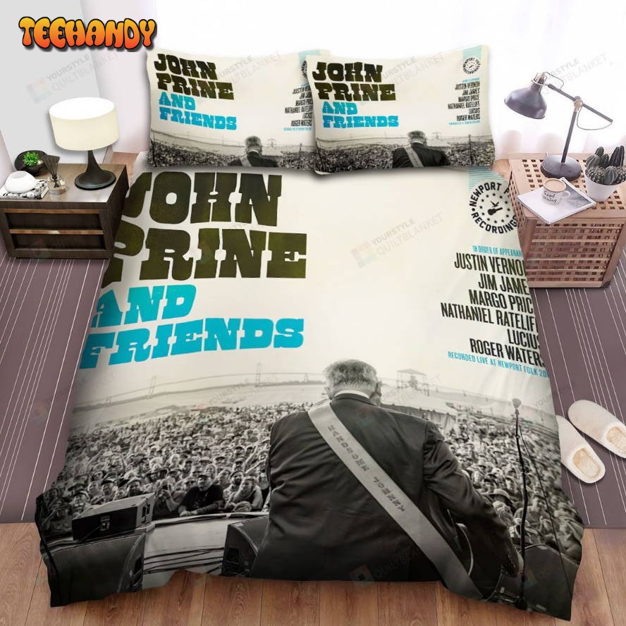 John Prine And Friends Album Cover Spread Comforter Duvet Cover Bedding Sets