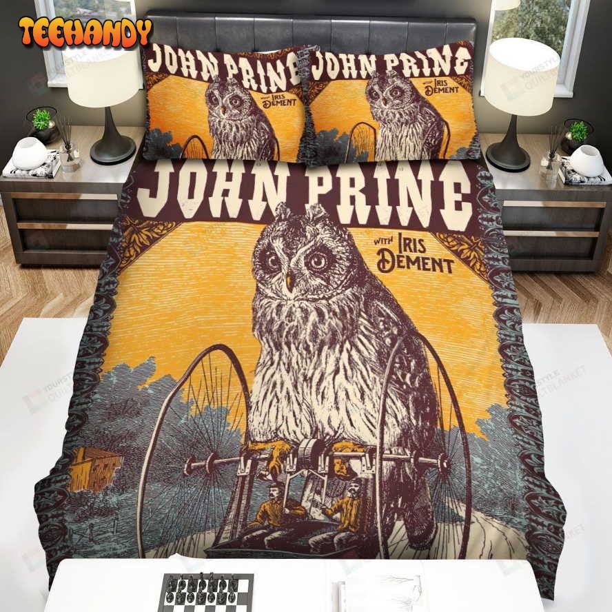 John Prine Poster Art 17 Bed Sheets Spread Comforter Duvet Cover Bedding Sets