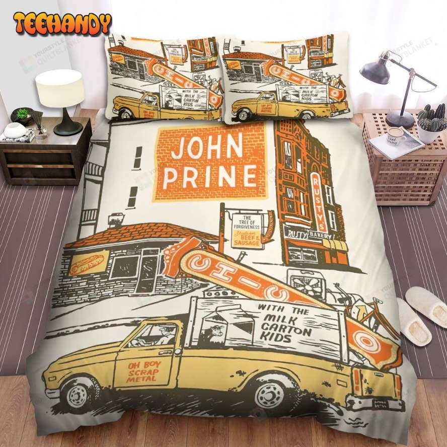 John Prine Poster Art 19 Bed Sheets Spread Comforter Duvet Cover Bedding Sets