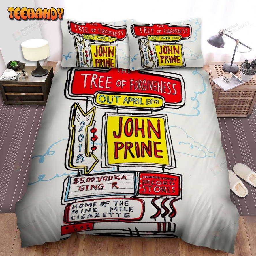 John Prine Poster Art 20 Bed Sheets Spread Comforter Duvet Cover Bedding Sets