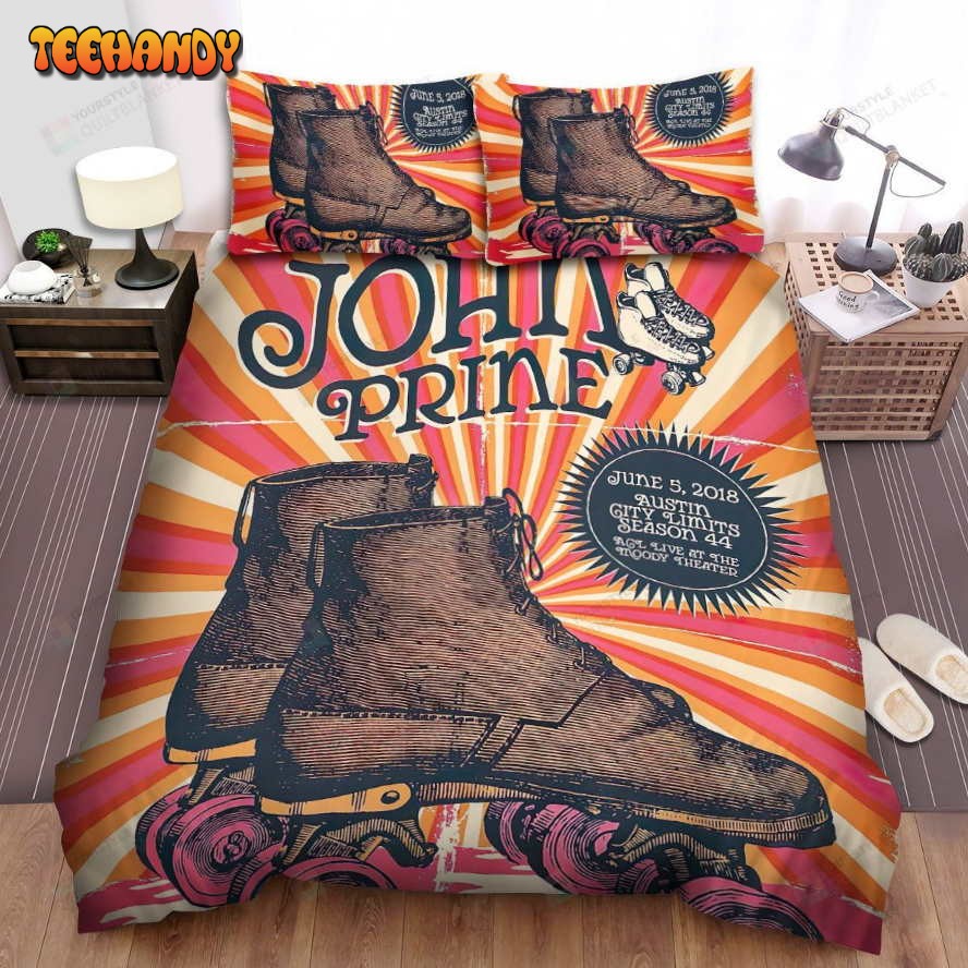 John Prine Poster Art 8 Bed Sheets Spread Comforter Duvet Cover Bedding Sets