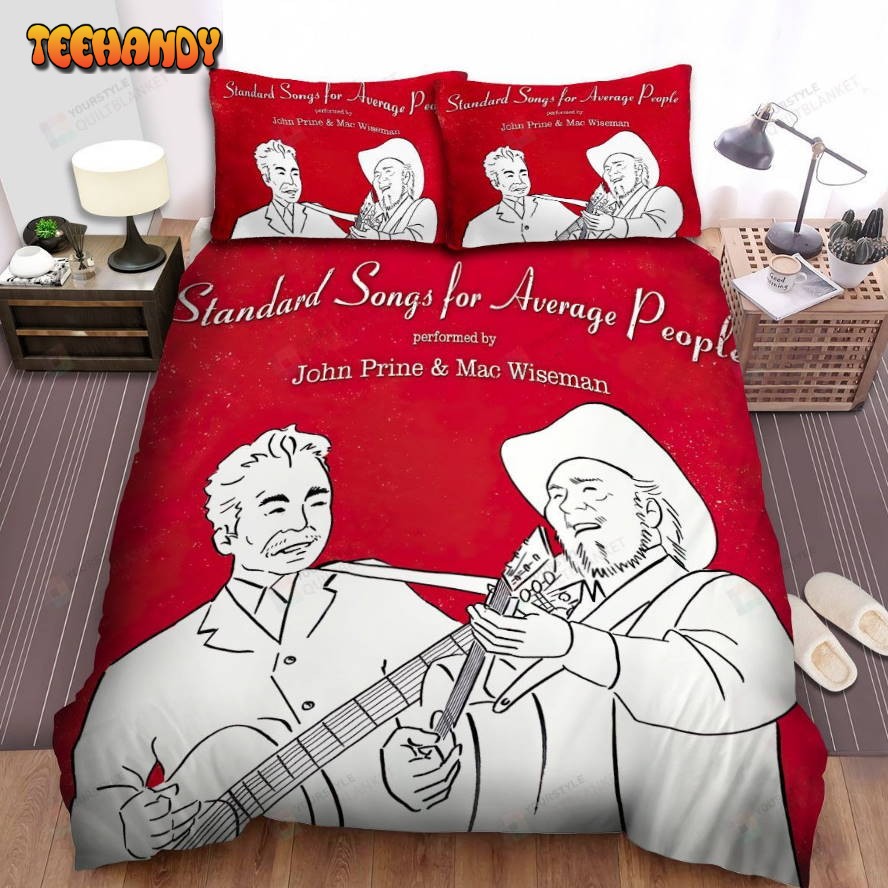 John Prine Standard Songs For Average People Spread Comforter Bedding Sets