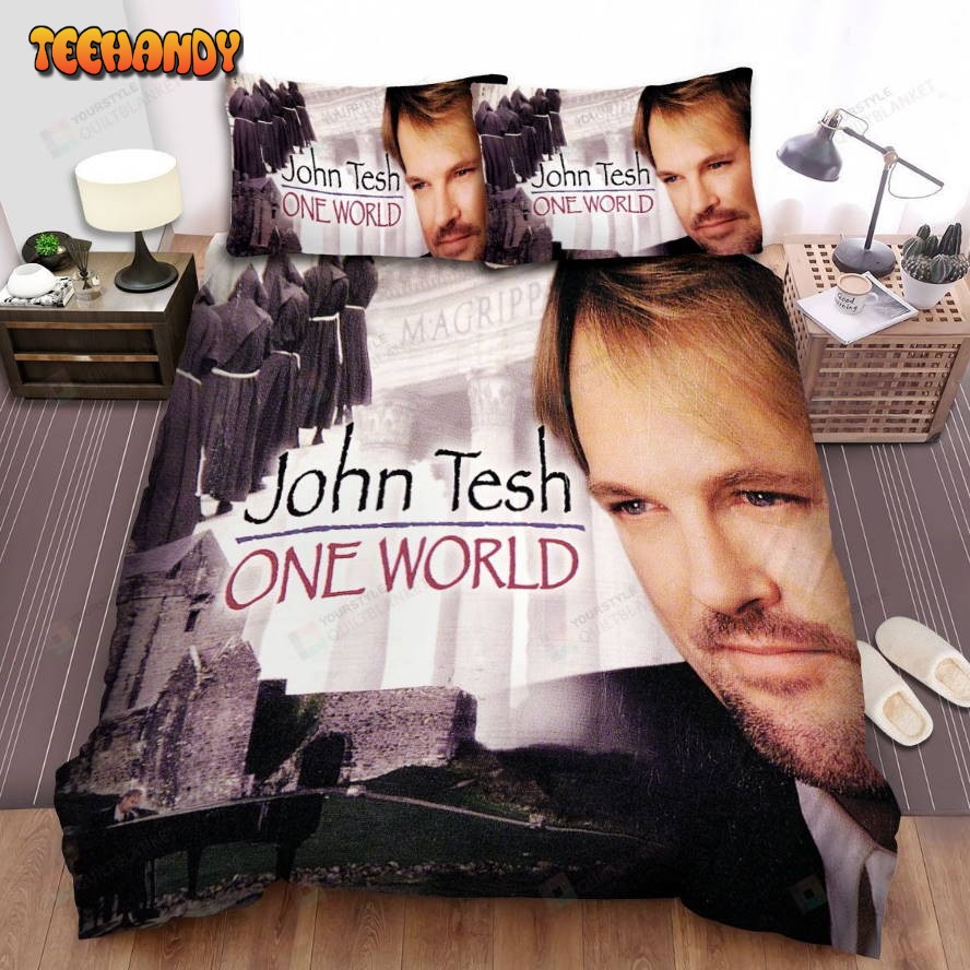 John Tesh Album Cover One World Bed Sheets Spread Comforter Duvet Cover Bedding Sets