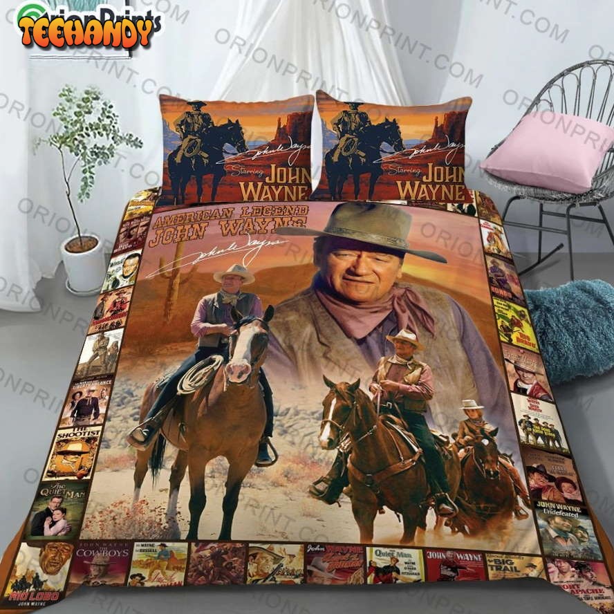 John Wayne Bedding Set Duvet Cover  Pillow Cases