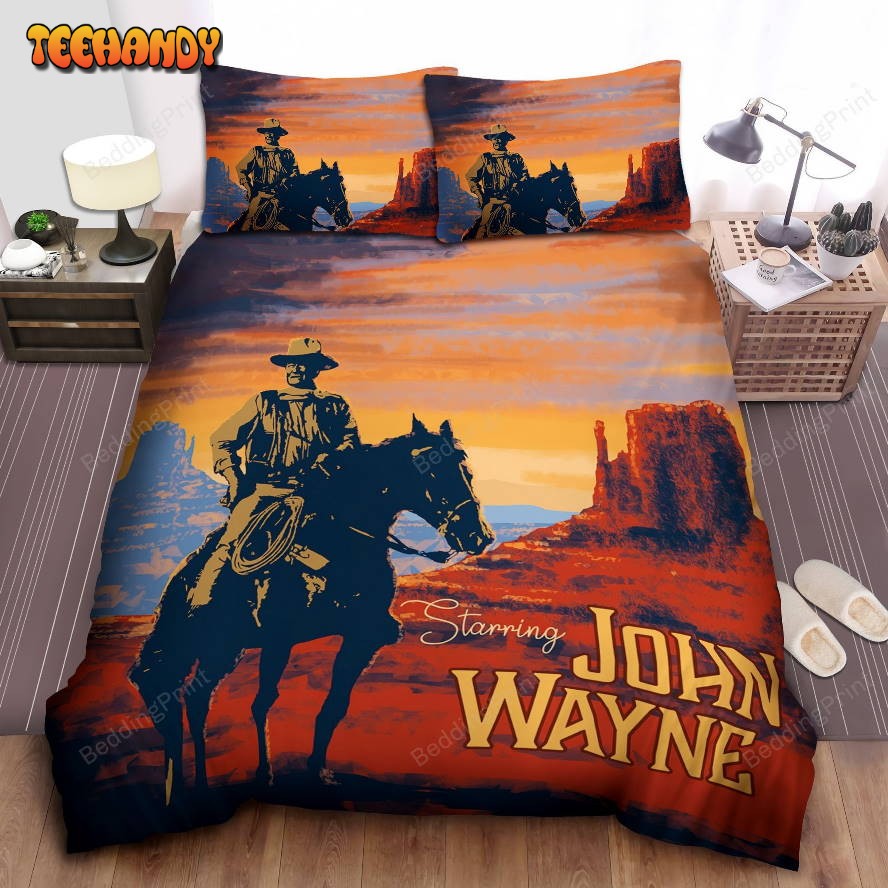 John Wayne Starring Bed Sheets Duvet Cover Bedding Sets