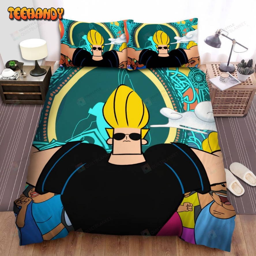 Johnny Bravo Goes To Bollywood Poster Spread Duvet Cover Bedding Sets