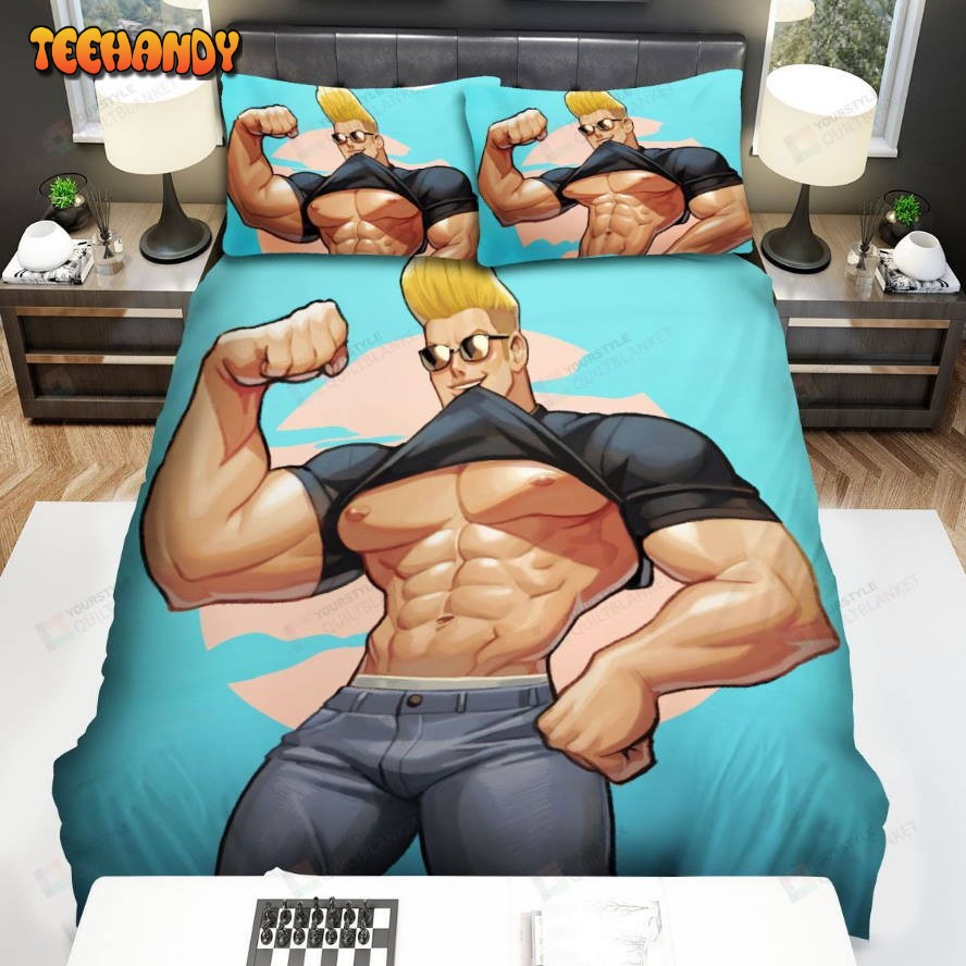 Johnny Bravo Showing Abs Bed Sheets Spread Duvet Cover Bedding Sets