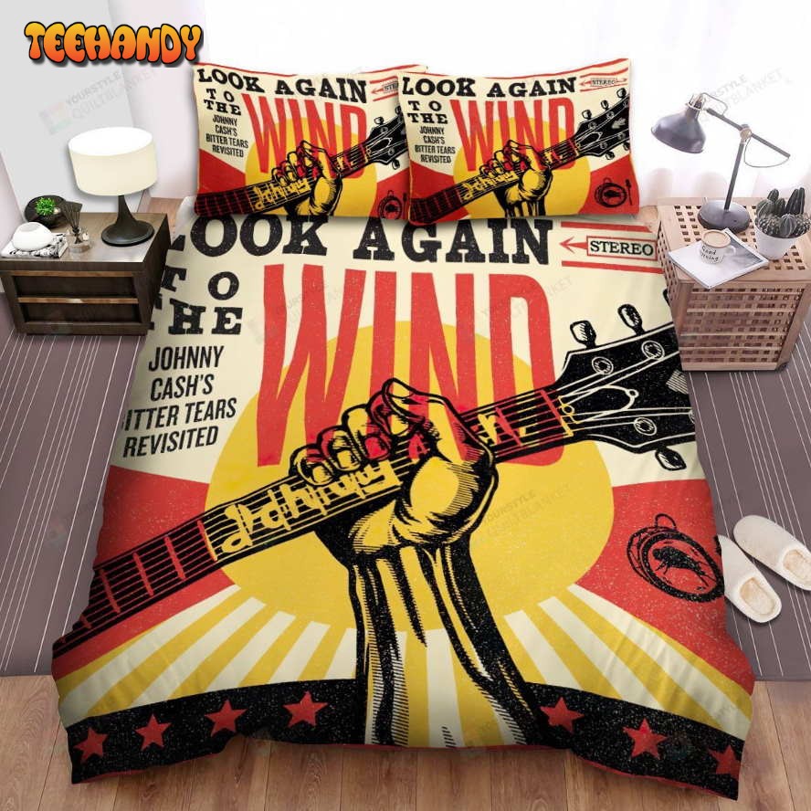 Johnny Cash Look Again To The Wind Album Cover Comforter Bedding Sets