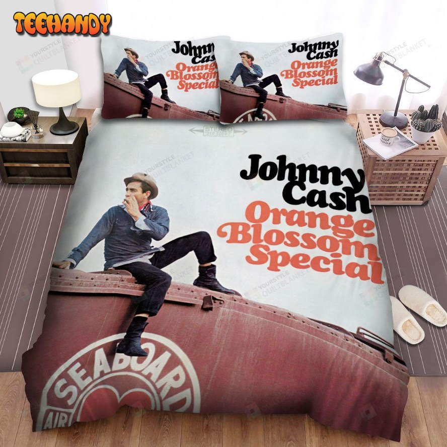 Johnny Cash Orange Blossom Special Album Cover Comforter Bedding Sets