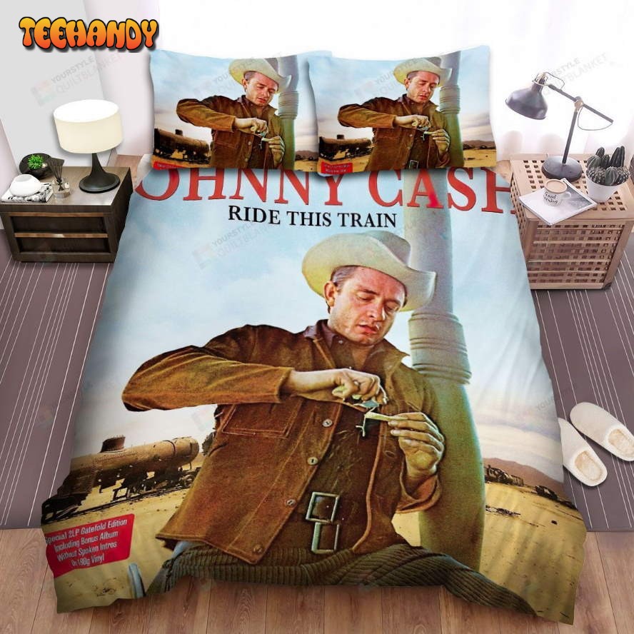 Johnny Cash Ride This Train Album Cover Comforter Duvet Cover Bedding Sets