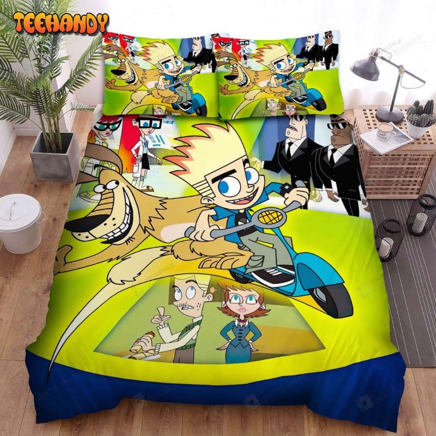 Johnny Test Main Characters Poster Spread Duvet Cover Bedding Sets