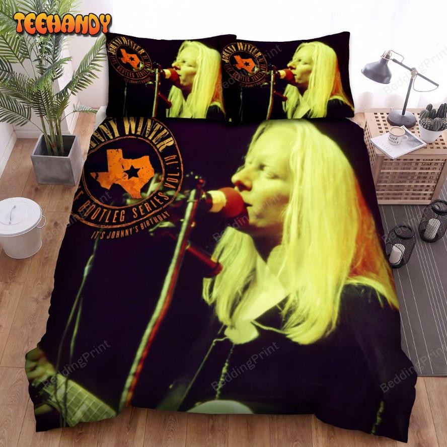 Johnny Winter Live Bootleg Series Vol.14 Bed Sheets Duvet Cover Bedding Sets