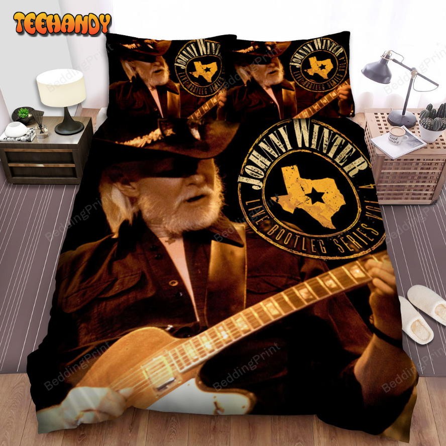 Johnny Winter Live Bootleg Series Vol.4 Guitarist Duvet Cover Bedding Sets