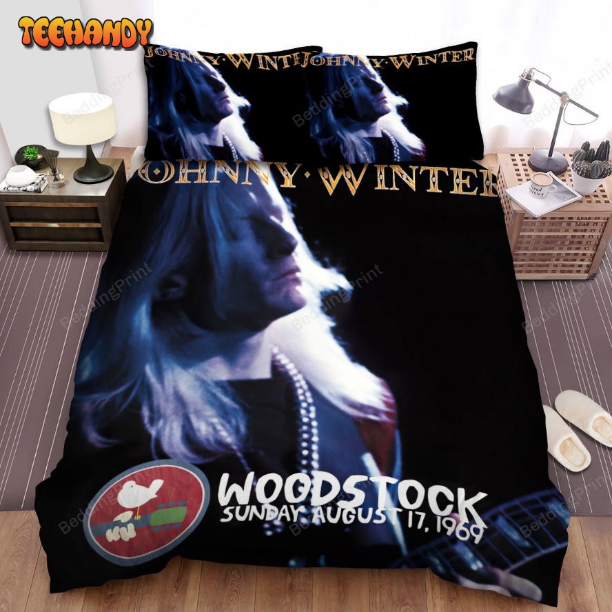 Johnny Winter Poster Bed Sheets Duvet Cover Bedding Sets