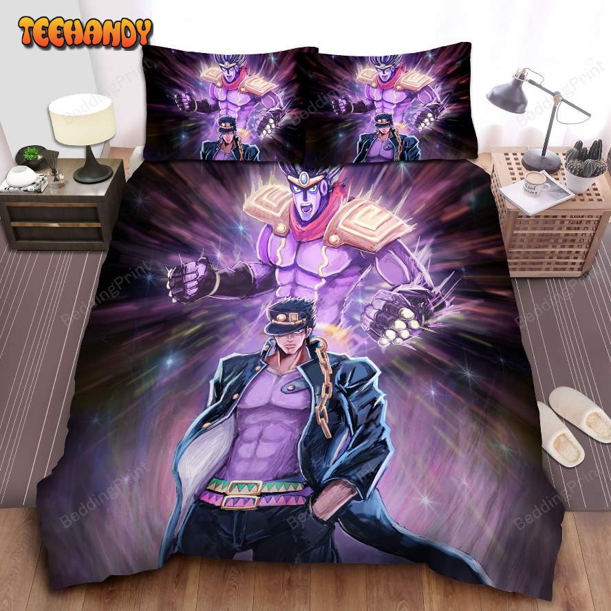 Jojo Bizarre Jotaro Kujo Adventure Bed Sheets Duvet Cover Bedding Sets