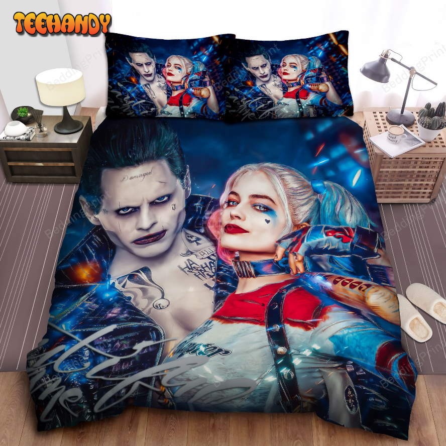 Joker And Harley Quinn Bed Sheets Spread Duvet Cover Bedding Sets