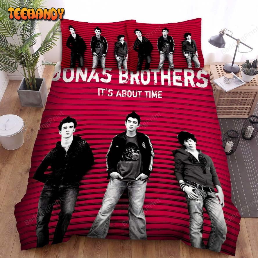 Jonas Brothers Its About Time Bed Sheets Duvet Cover Bedding Sets