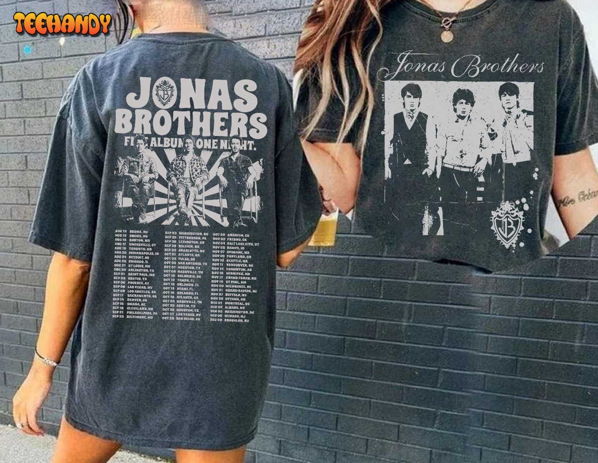 Jonas Five Albums One Night Tour Shirt, Jonas Brothers 2023 Tour Shirt V17