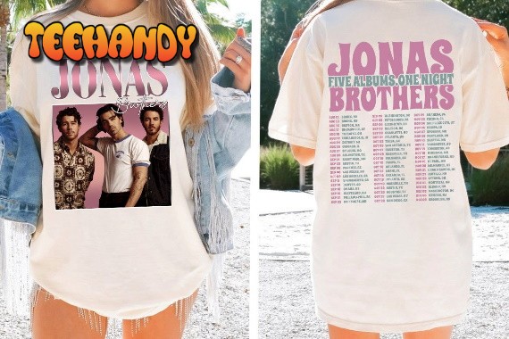 Jonas Five Albums One Night Tour Shirt, Jonas Brothers 2023 Tour Shirt V23