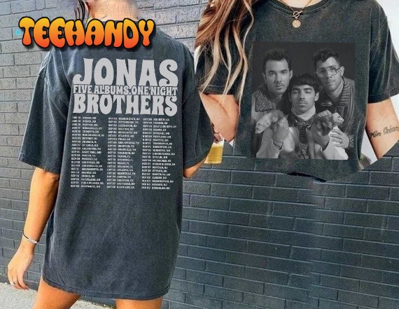 Jonas Five Albums One Night Tour Shirt, Jonas Brothers 2023 Tour Shirt V5