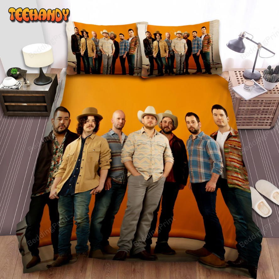 Josh Abbott Band Orange Background Bed Sheets Duvet Cover Bedding Sets