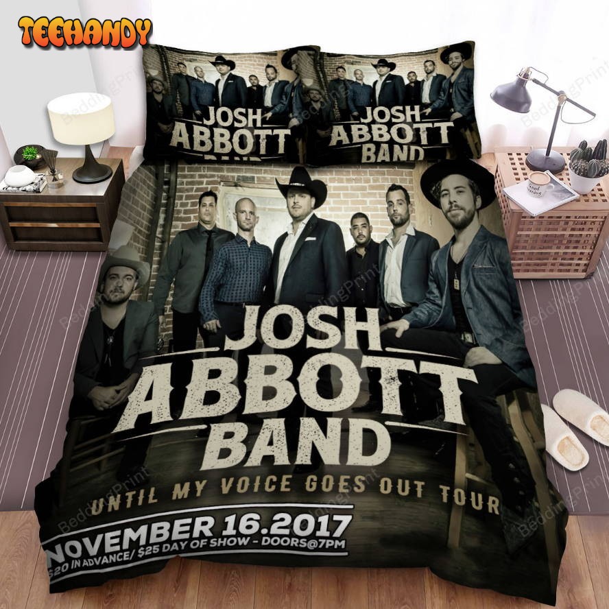 Josh Abbott Band Until My Voice Goes Out Tour Duvet Cover Bedding Sets