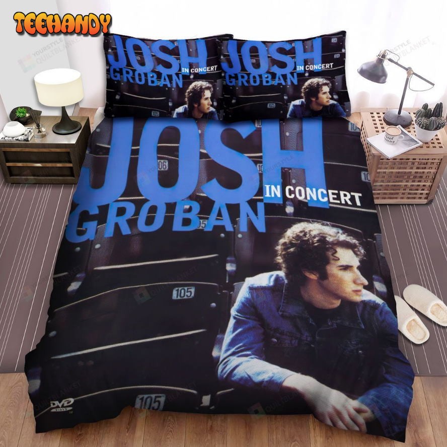 Josh Groban In Concert Album Cover Spread Comforter Bedding Sets