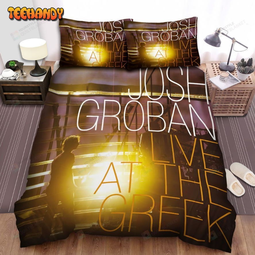 Josh Groban Live At The Greek Album Cover Spread Comforter Bedding Sets