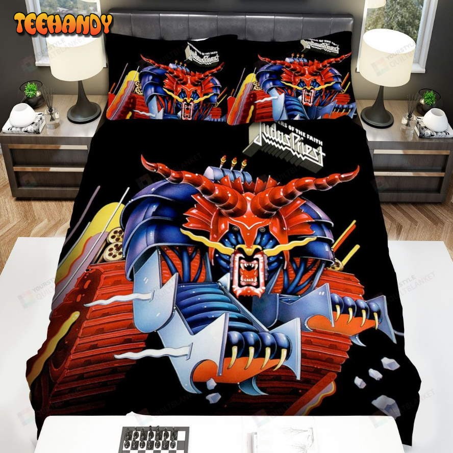 Judas Priest With The Metal Monster On The Defenders Of The Faith Bedding Sets