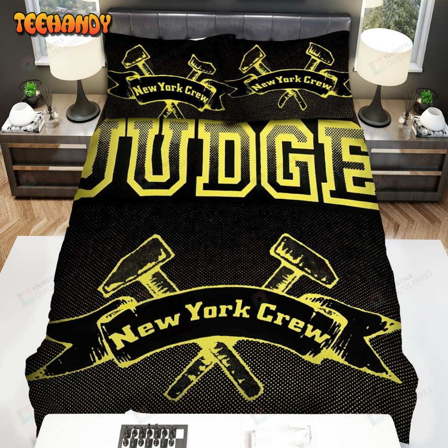 Judge Band New York Crew Logo Spread Comforter Duvet Cover Bedding Sets