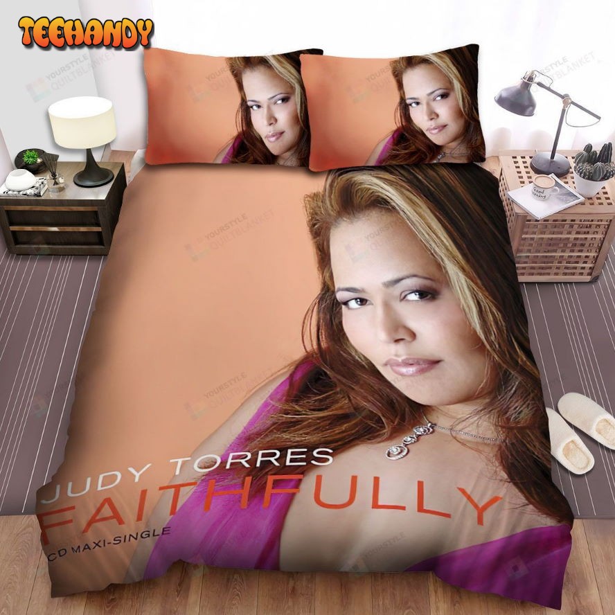 Judy Torres Faithfully Album Music Spread Comforter Bedding Sets