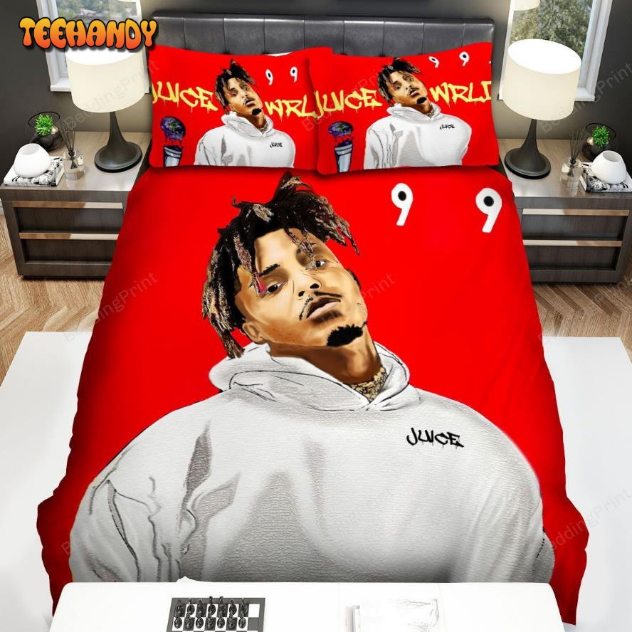 Juice Wrld Digital Portrait Illustration Spread Bedding Sets