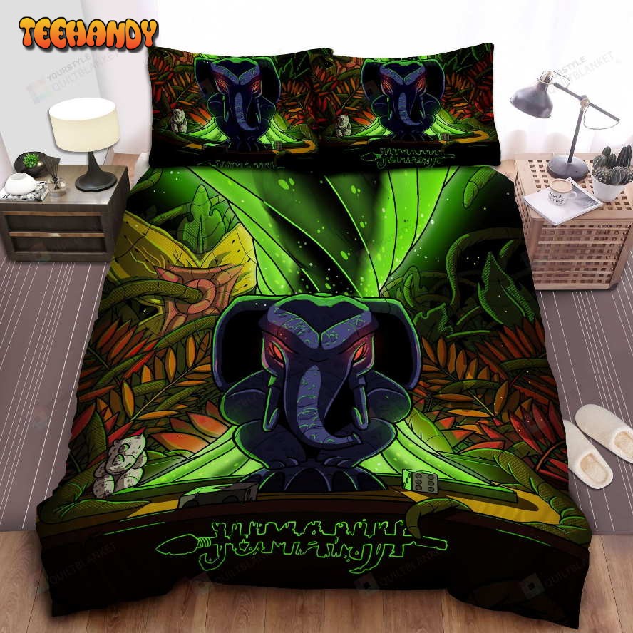 Jumanji Animated Movie Poster Art Spread Comforter Duvet Cover Bedding Sets