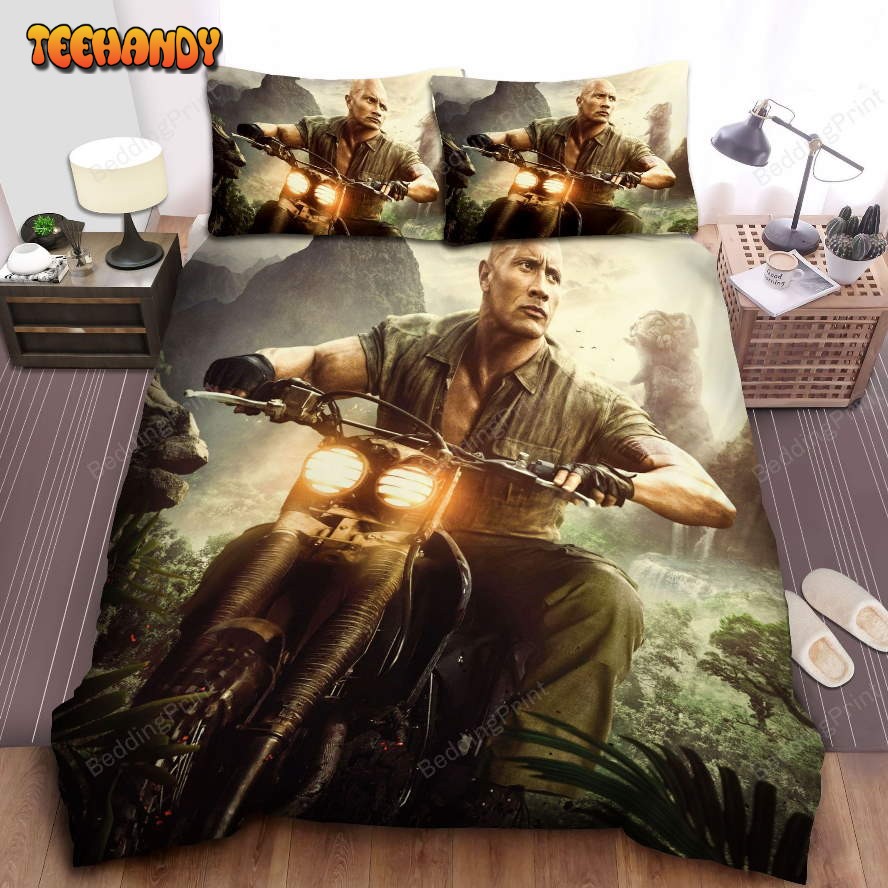 Jumanji Dr. Smolder Bravestone Played By Dwayne Johnson Poster Bedding Sets