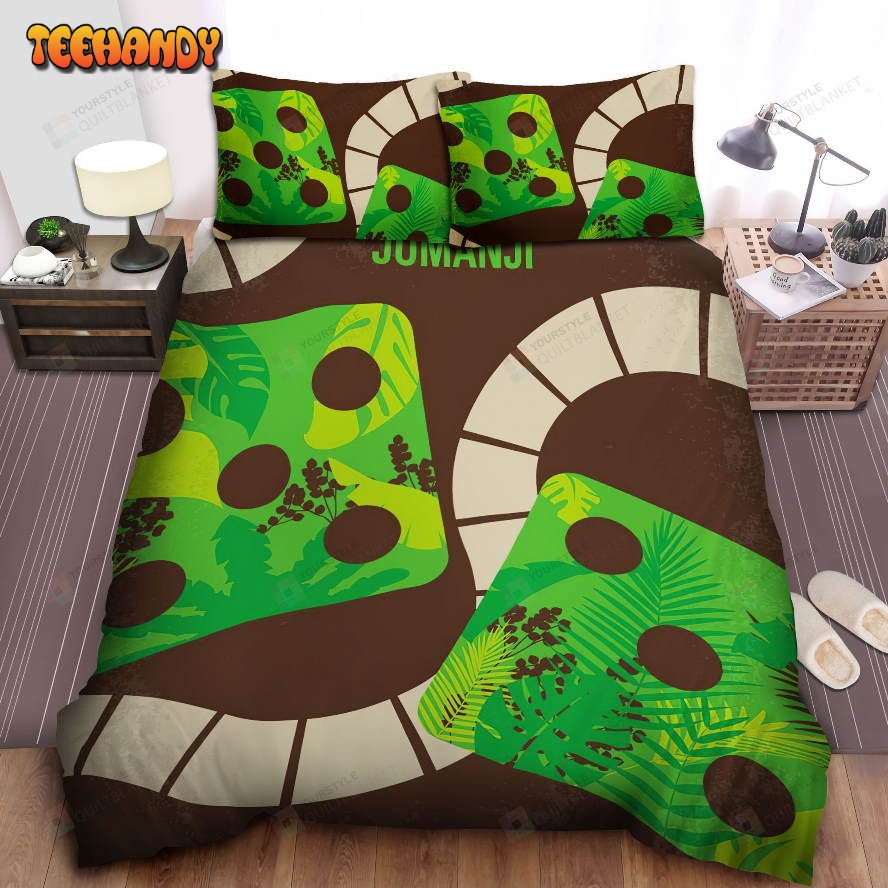 Jumanji Movie Poster Remade Art Spread Comforter Duvet Cover Bedding Sets