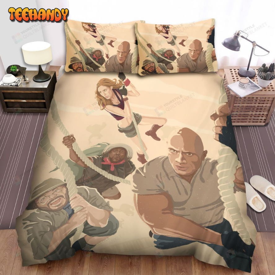 Jumanji The Next Level Movie Color Painting Photo Comforter Bedding Sets